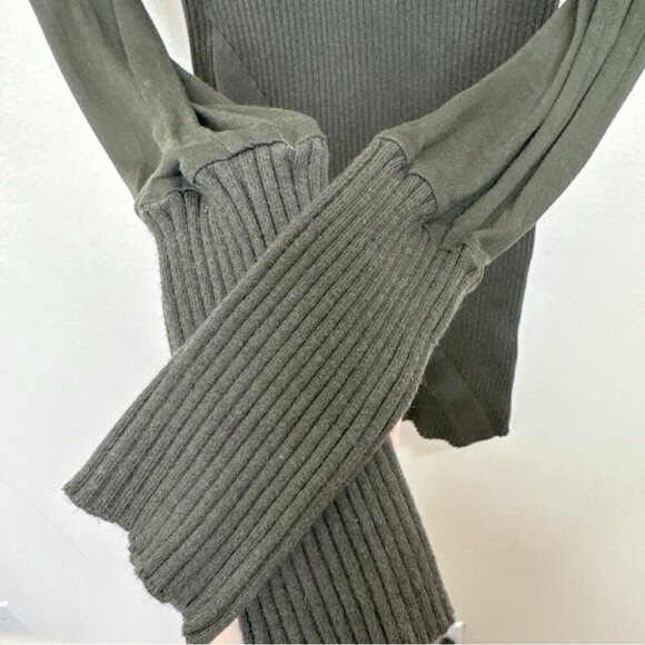 LAMB by Gwen Stefani Womens Small Military Gorp Core Mini Ribbed Dress - Picture 7 of 13